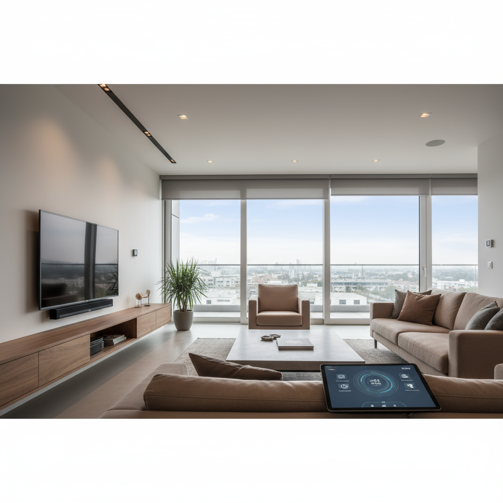 Realistische foto passend bij KNX Homecontrol: slimme woningautomatisering voor moderne woningen voo